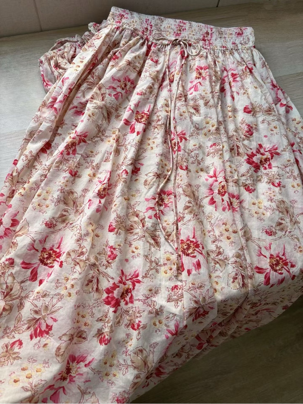 Doen Stanza Lace-Trimmed Floral-Print Organic Cotton-Voile Midi Dress, S - Picture 9 of 12